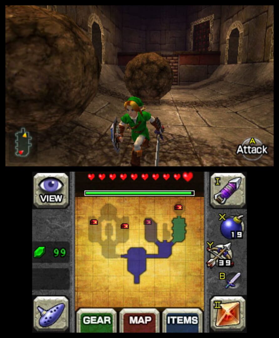 Screenshot for The Legend of Zelda: Ocarina of Time 3D