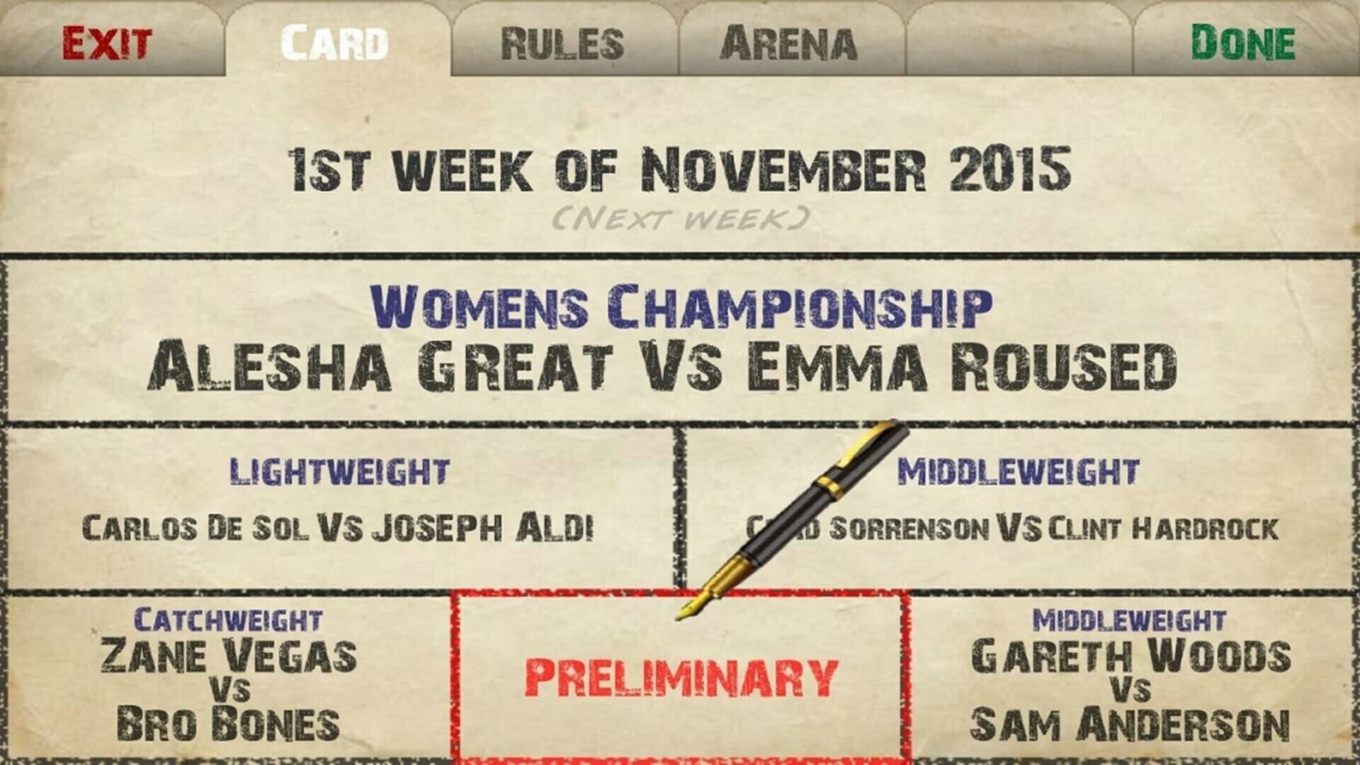 Screenshot for Weekend Warriors MMA