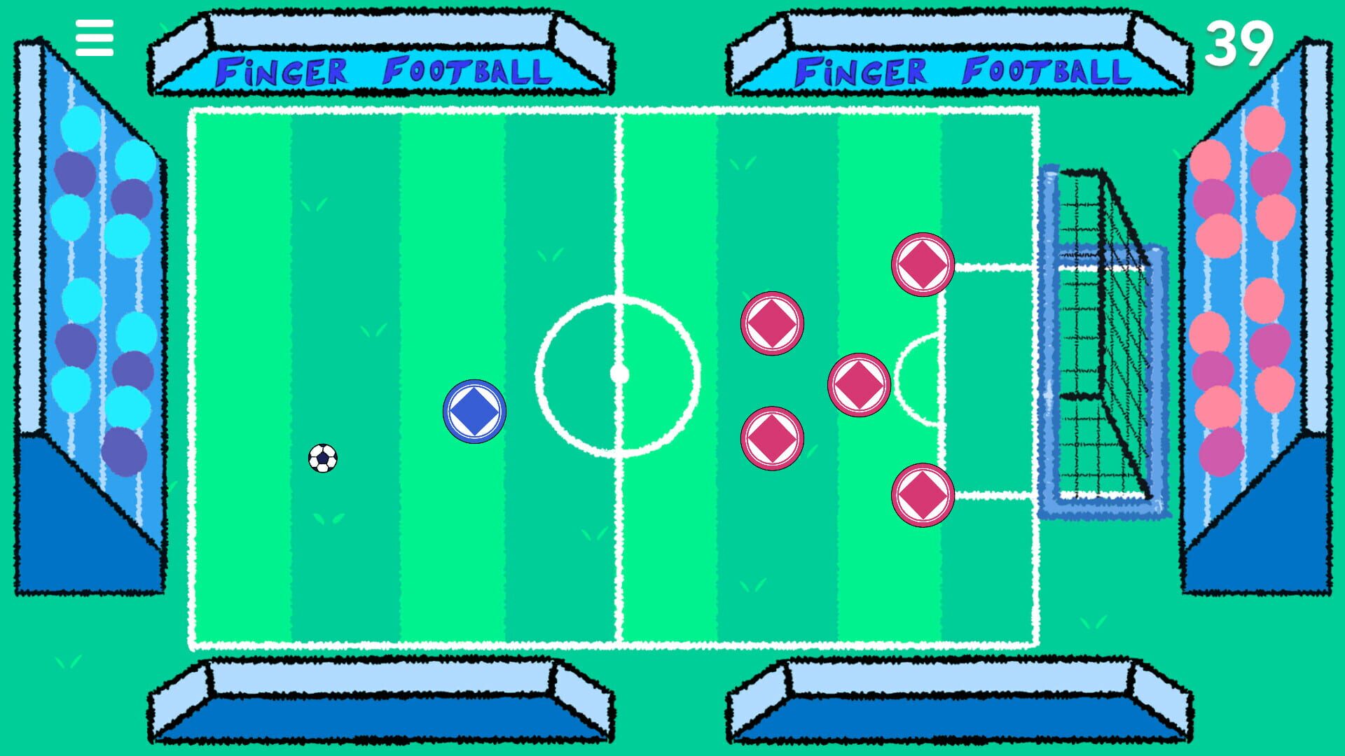 Screenshot for Finger Football: Goal in One