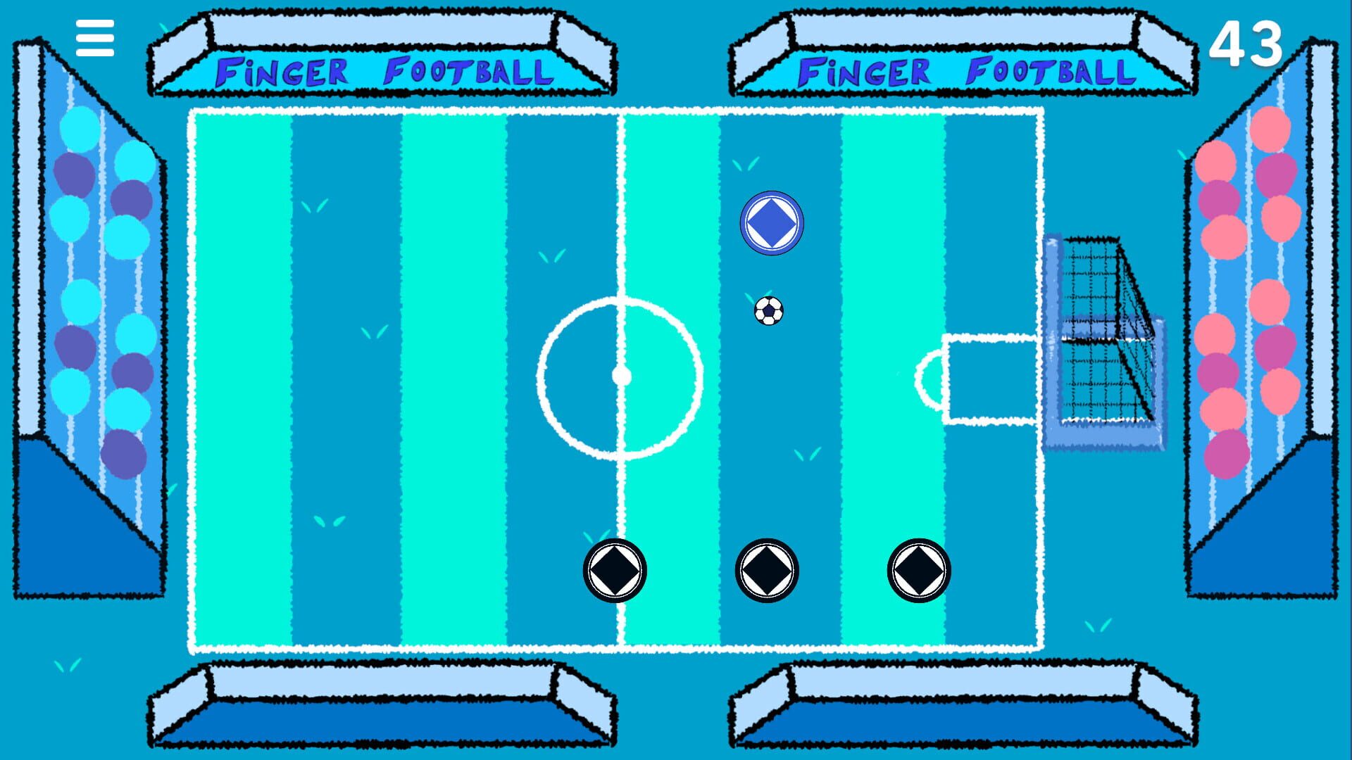 Screenshot for Finger Football: Goal in One