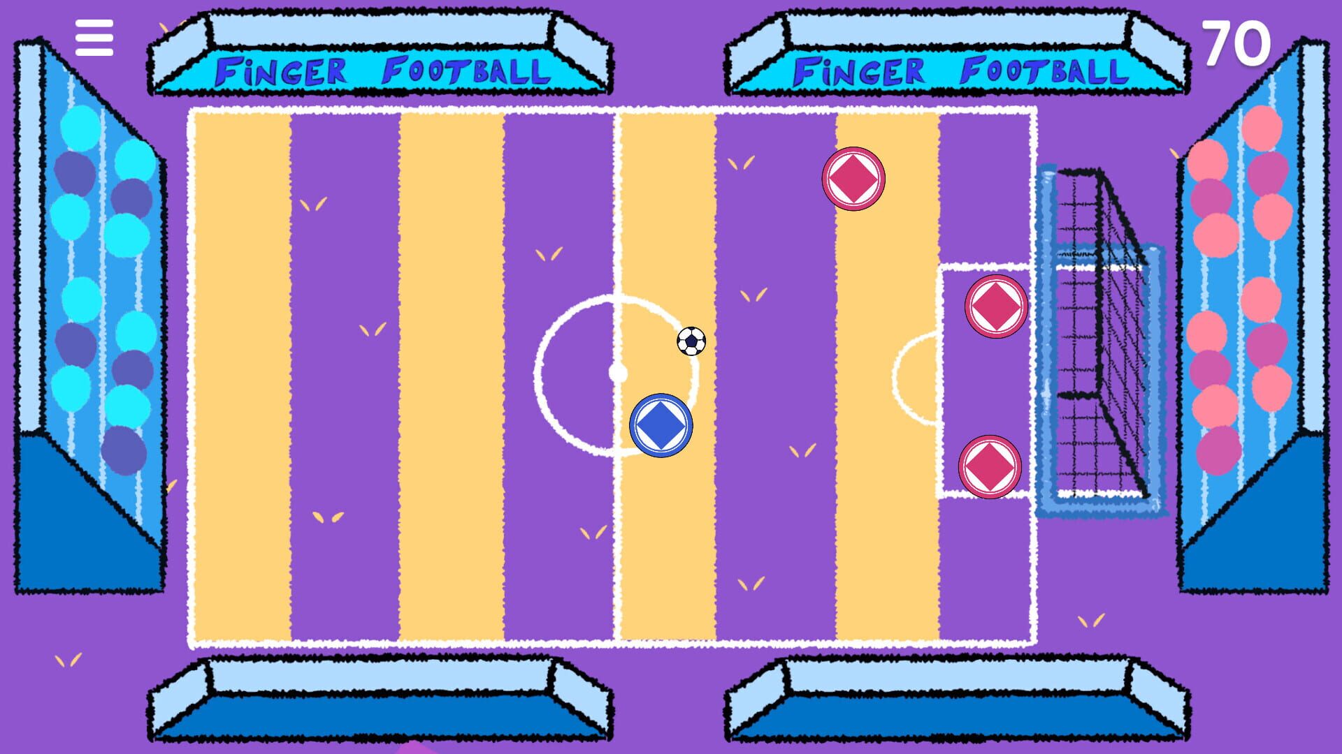 Screenshot for Finger Football: Goal in One