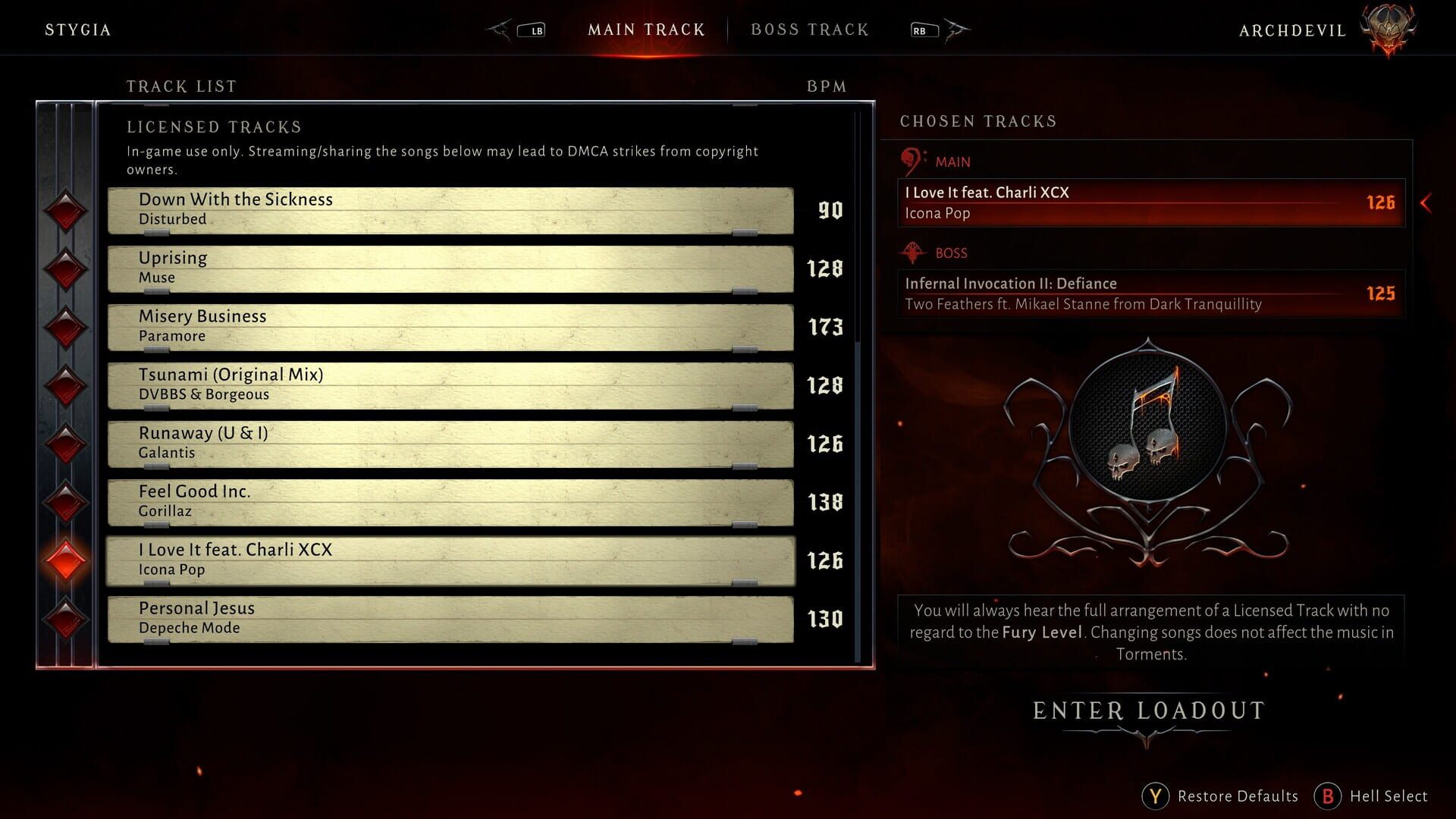 Screenshot for Metal: Hellsinger