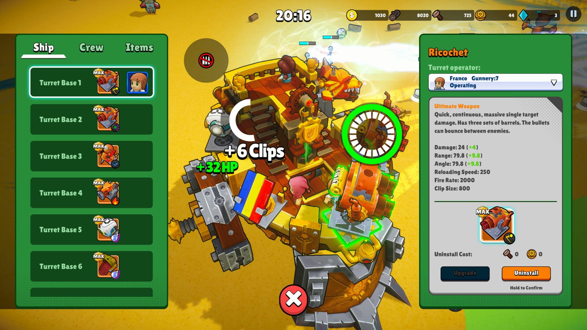 Screenshot for Zombie Rollerz: The Last Ship