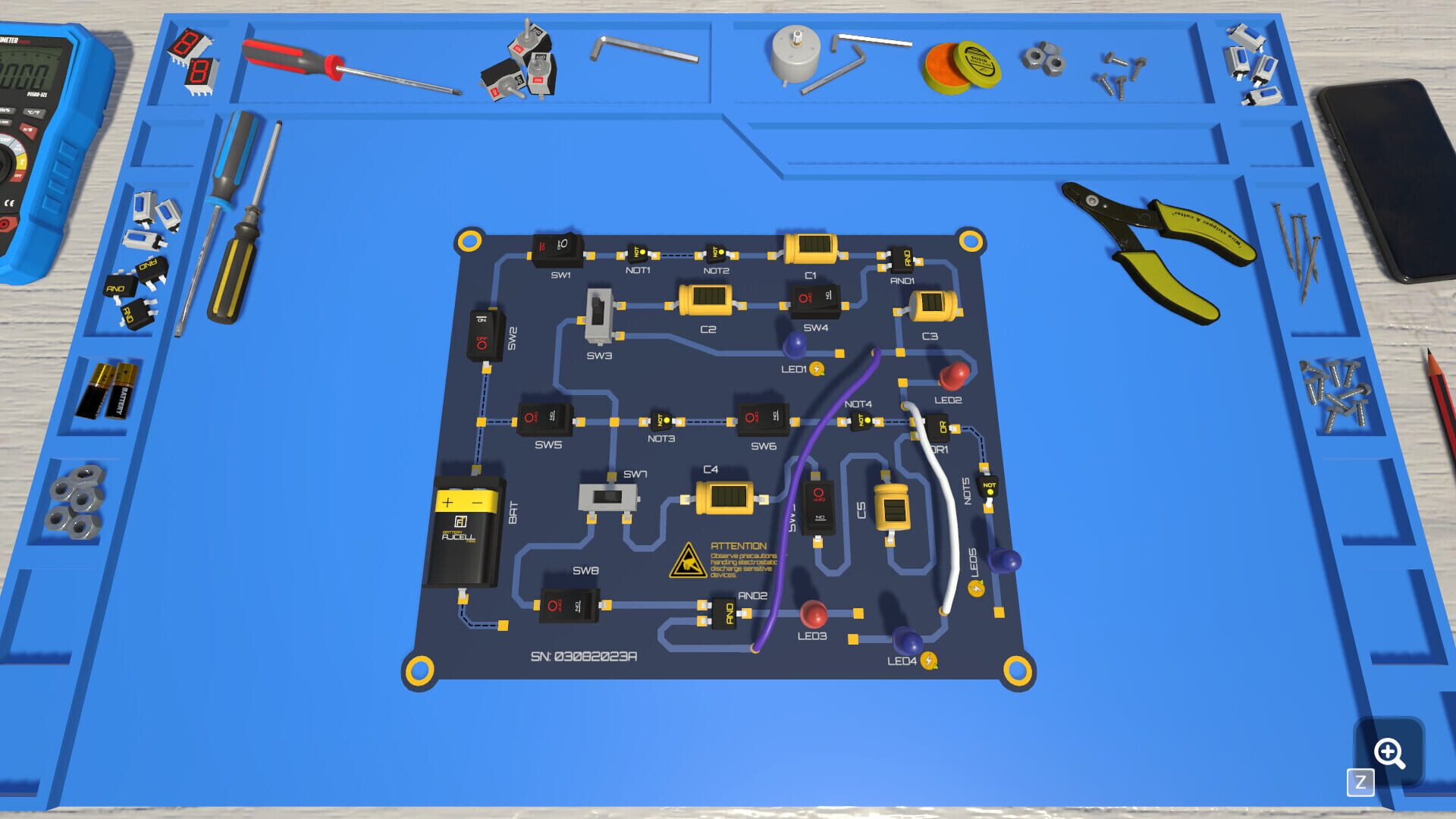 Screenshot for Electronics Puzzle Lab