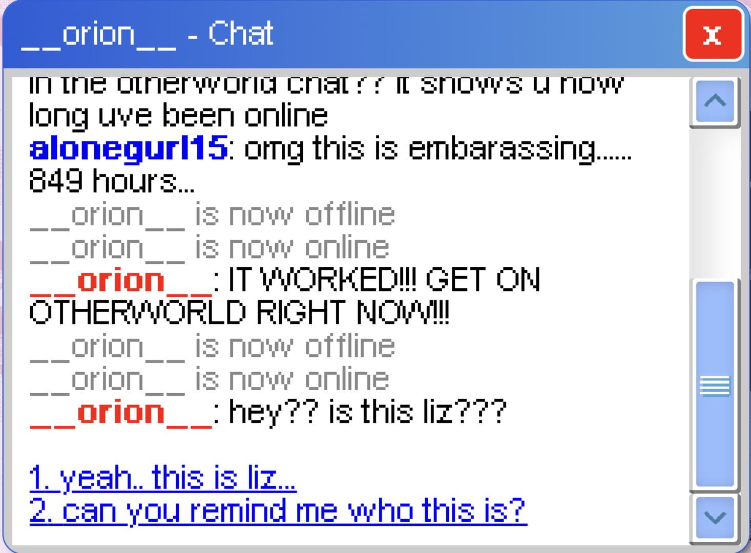Screenshot for Last Seen Online
