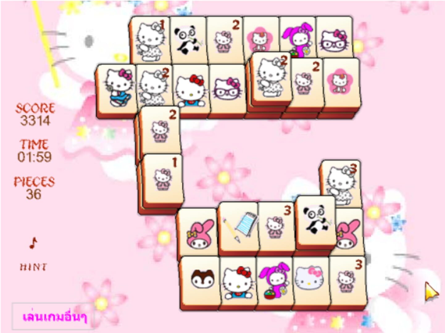Screenshot for Hello Kitty Mahjong