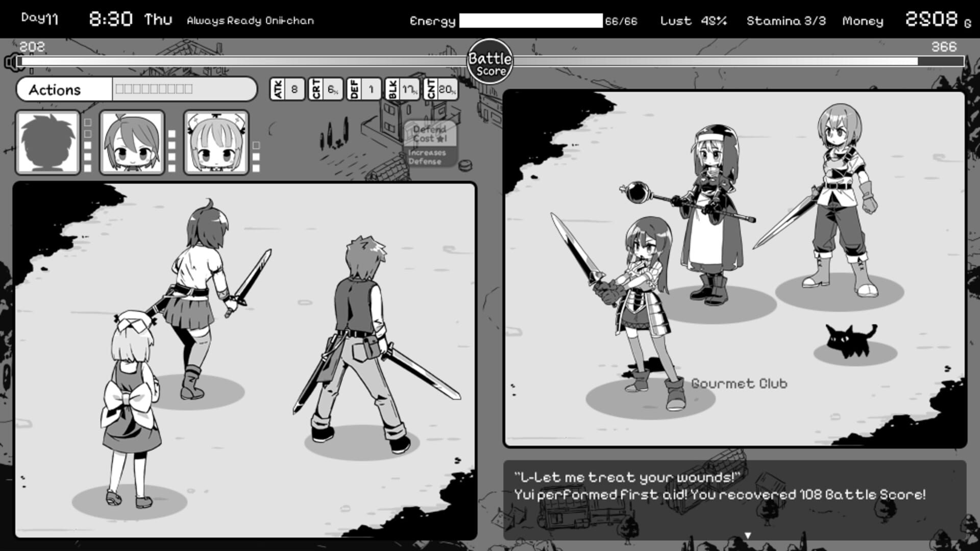 Screenshot for Living With Sister: Monochrome Fantasy