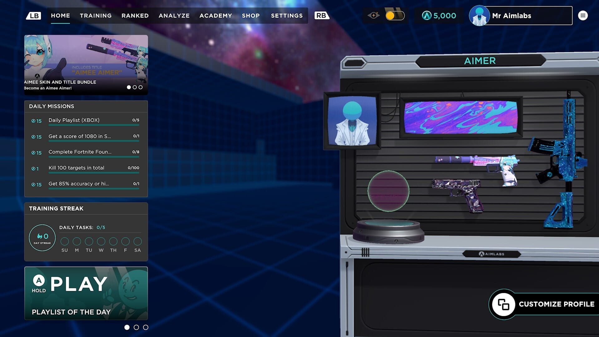 Screenshot for Aimlabs
