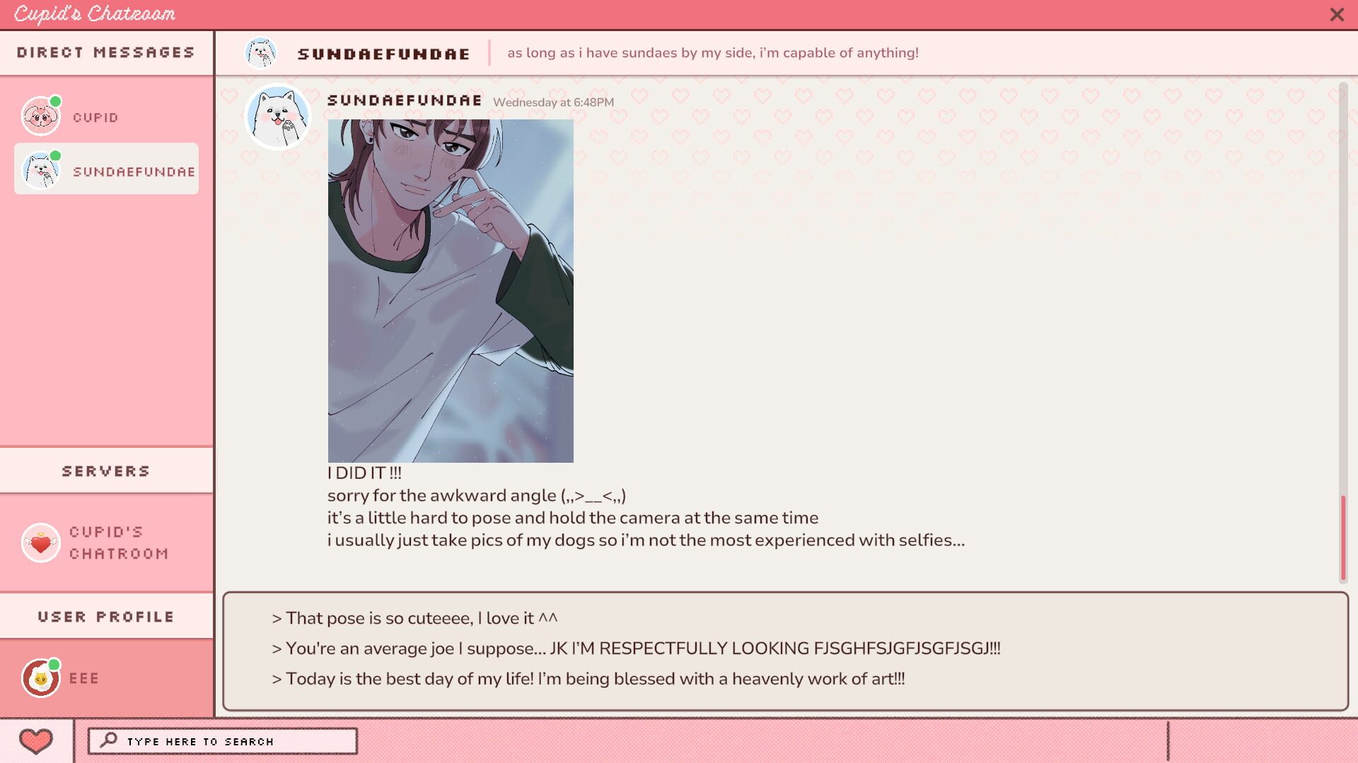 Screenshot for Cupid's Chatroom