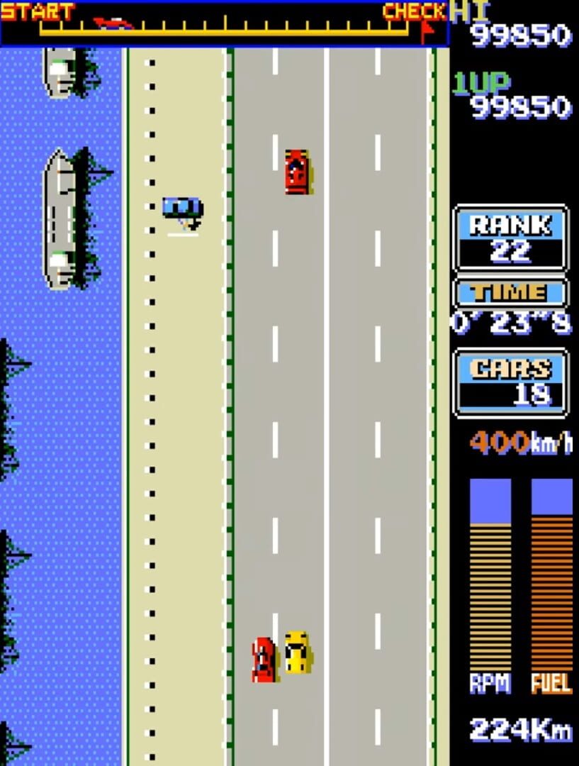 Screenshot for Road Fighter