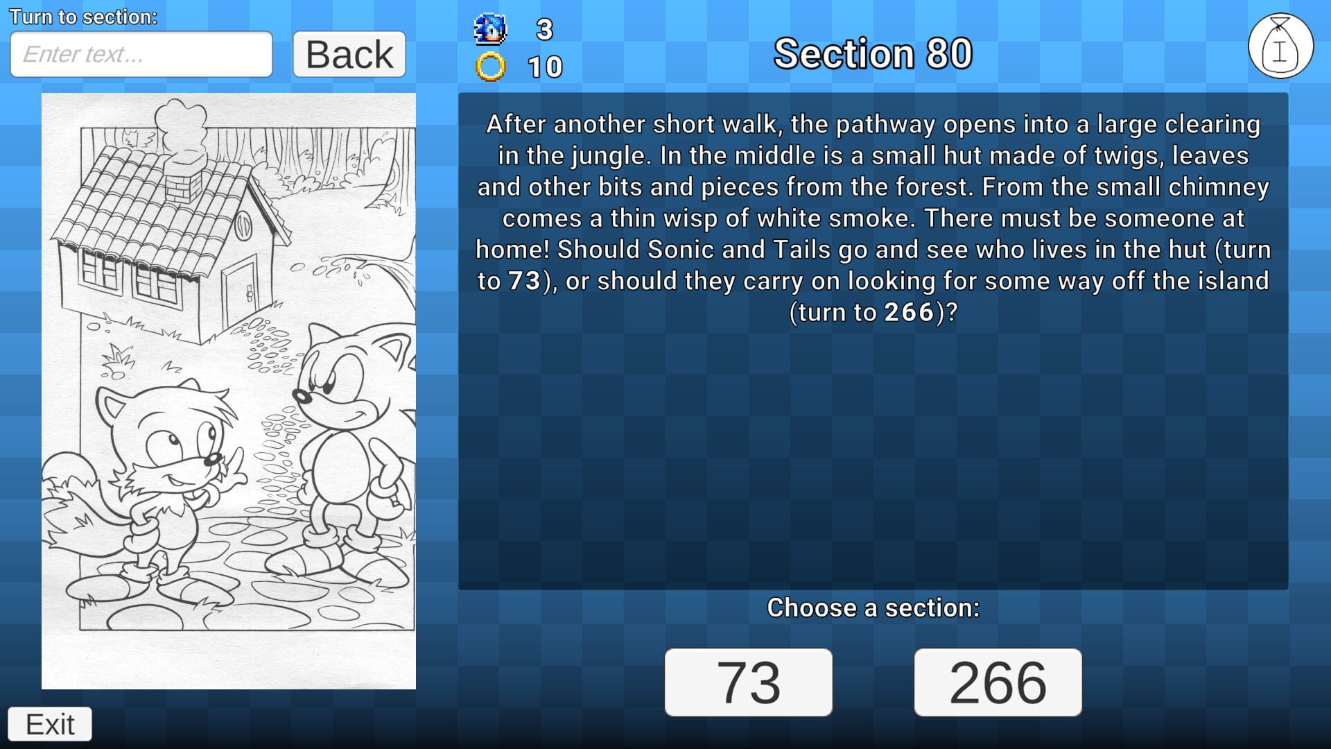 Screenshot for Sonic Gamebook Origins
