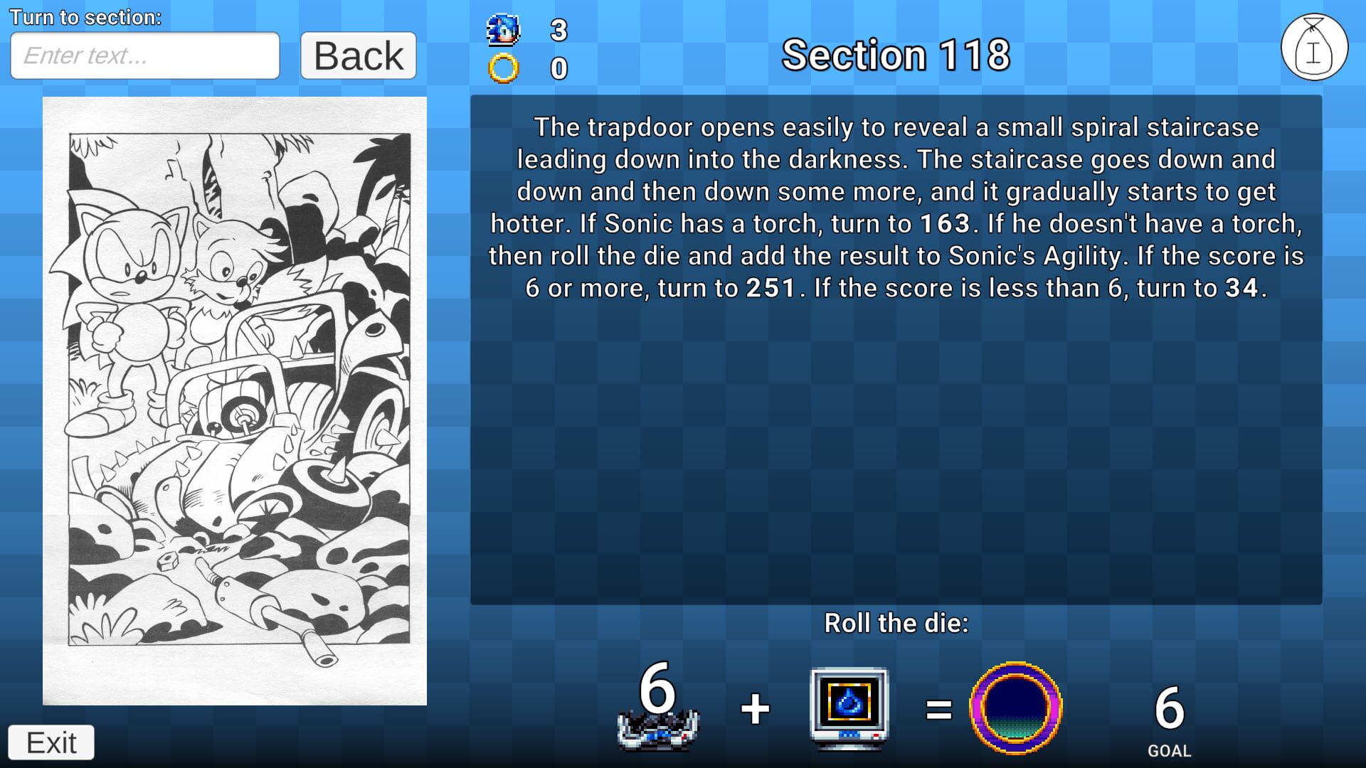 Screenshot for Sonic Gamebook Origins