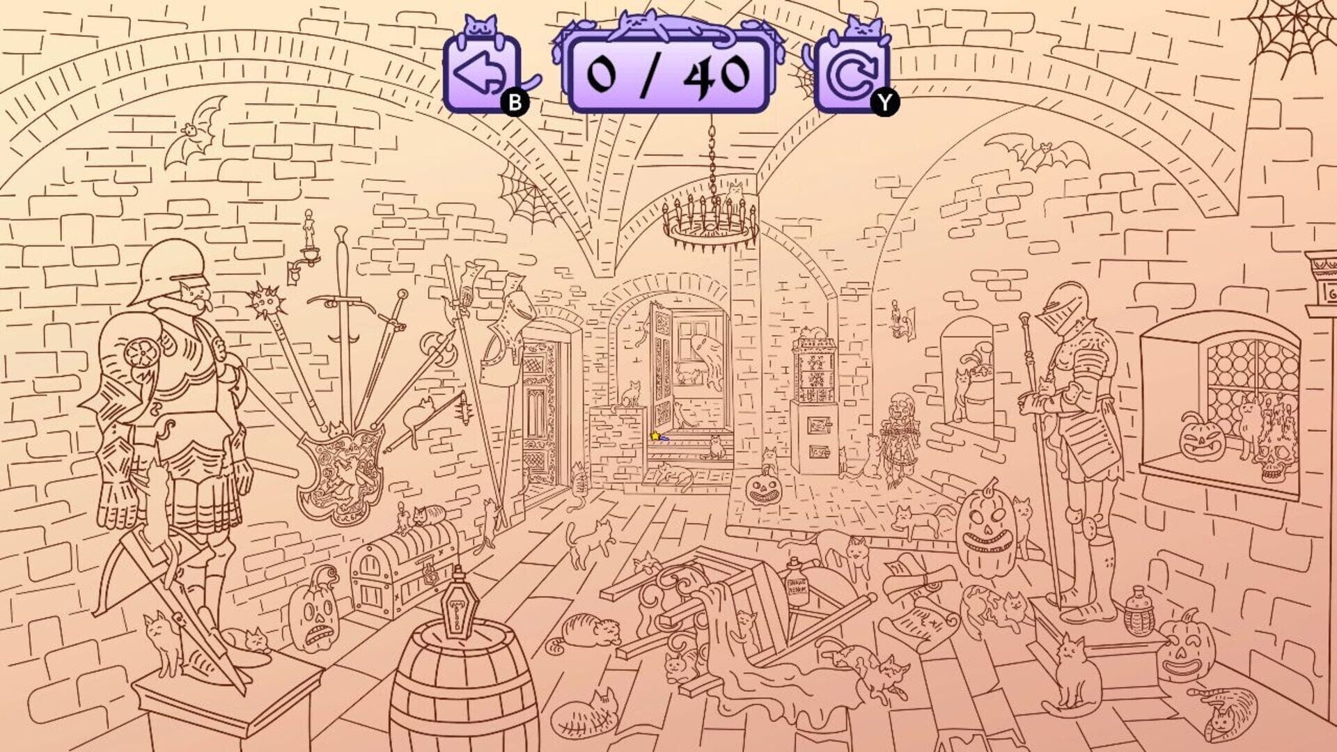 Screenshot for Cats Hidden in Spooky Places