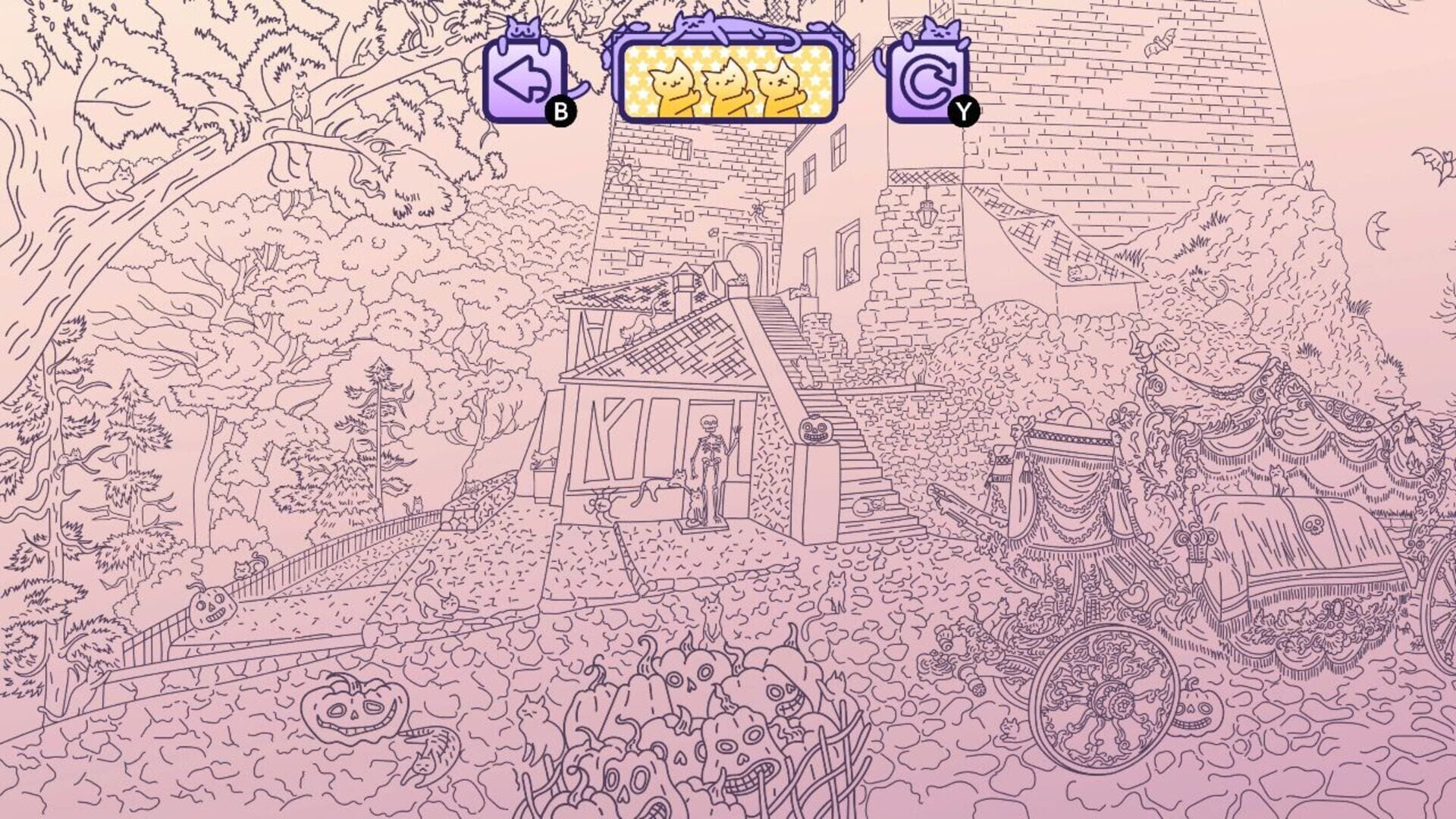 Screenshot for Cats Hidden in Spooky Places
