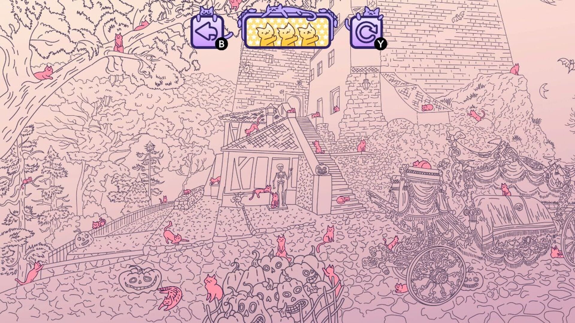 Screenshot for Cats Hidden in Spooky Places