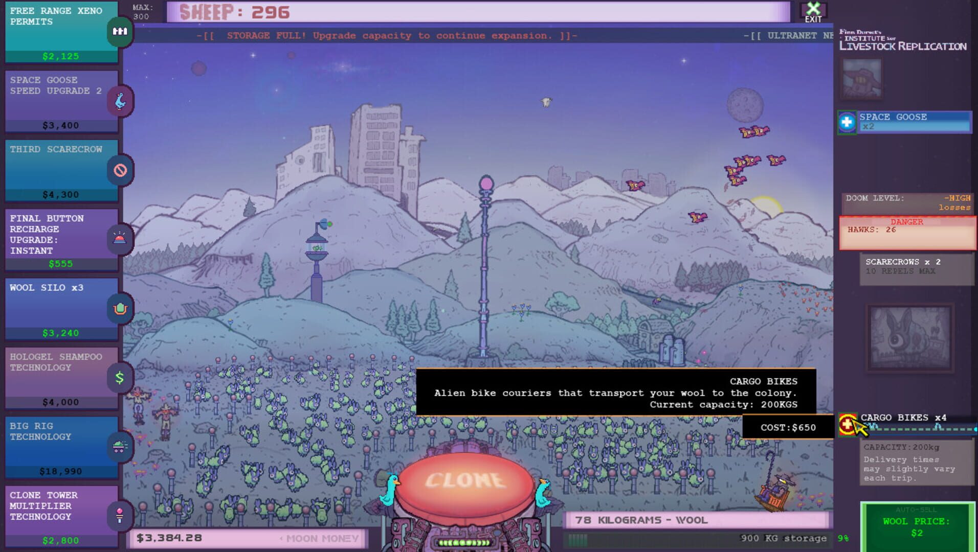 Screenshot for Finn Dorset's Institute For Livestock Replication