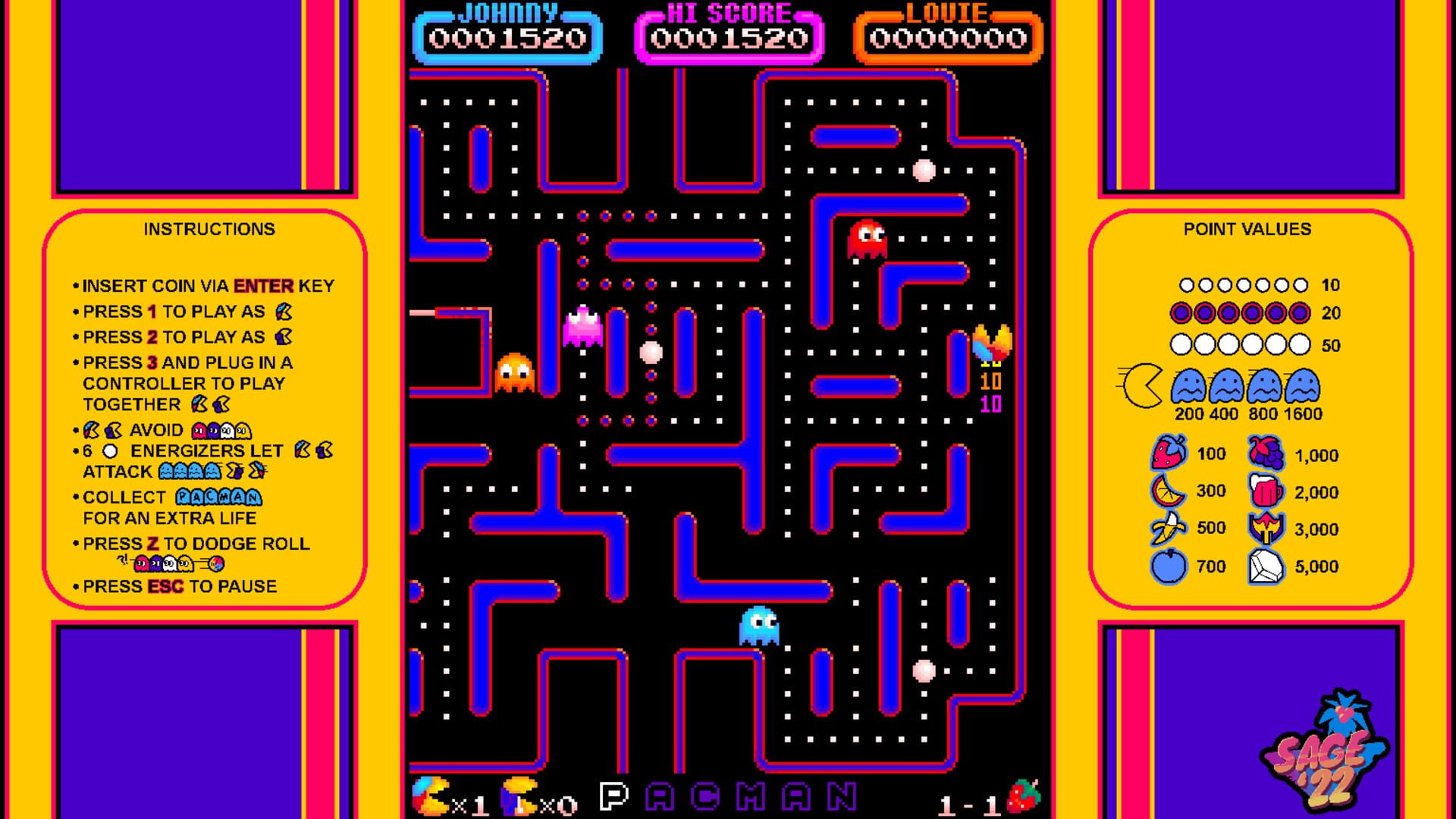 Screenshot for The Pac-Man Brothers