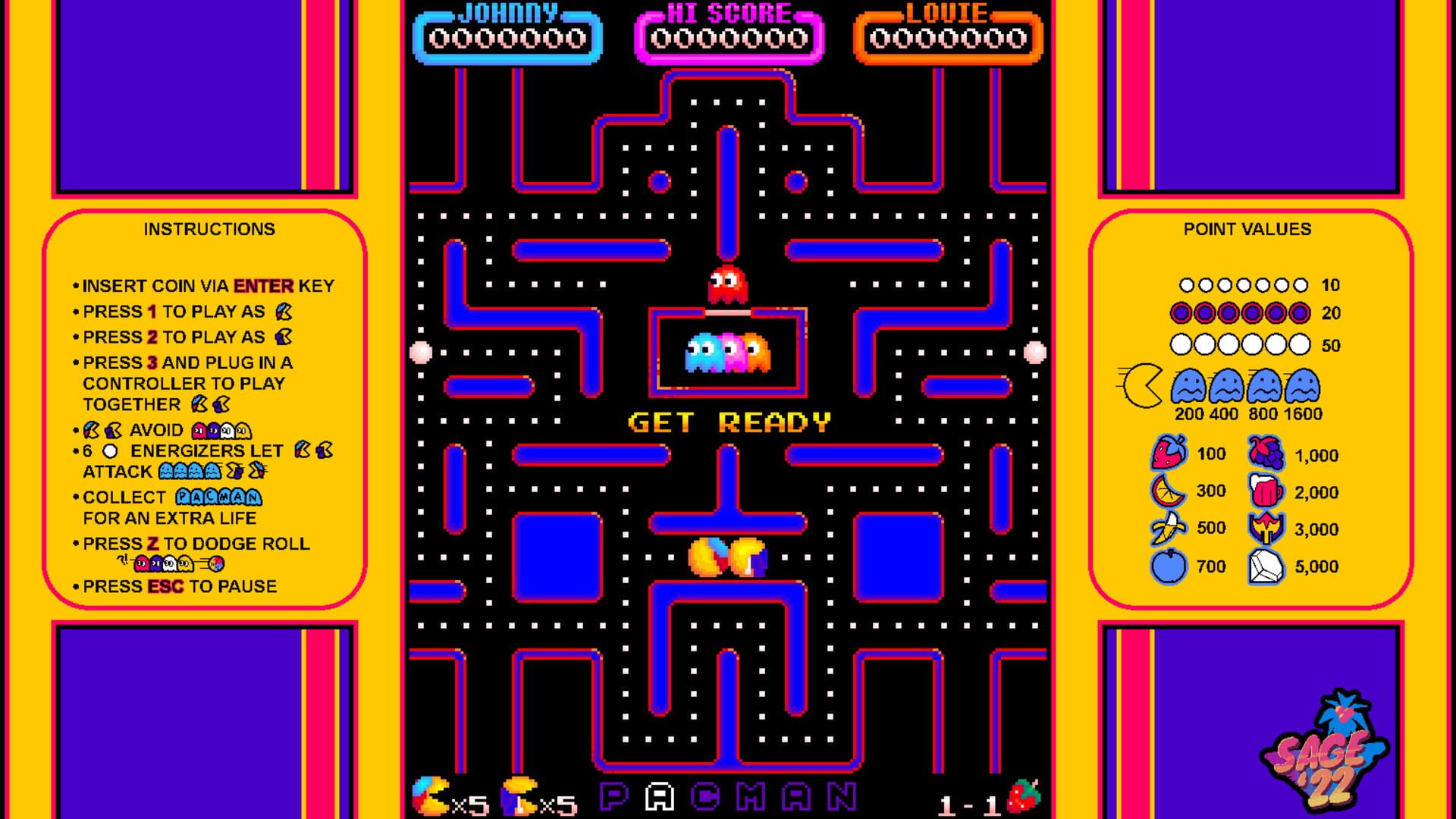Screenshot for The Pac-Man Brothers