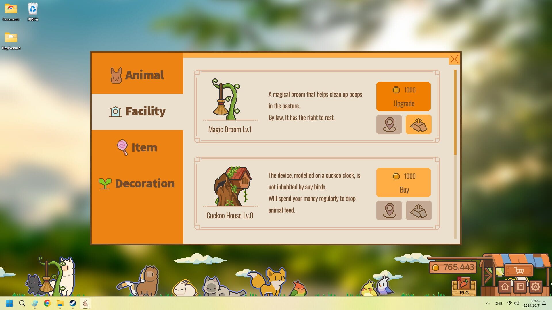 Screenshot for Tiny Pasture