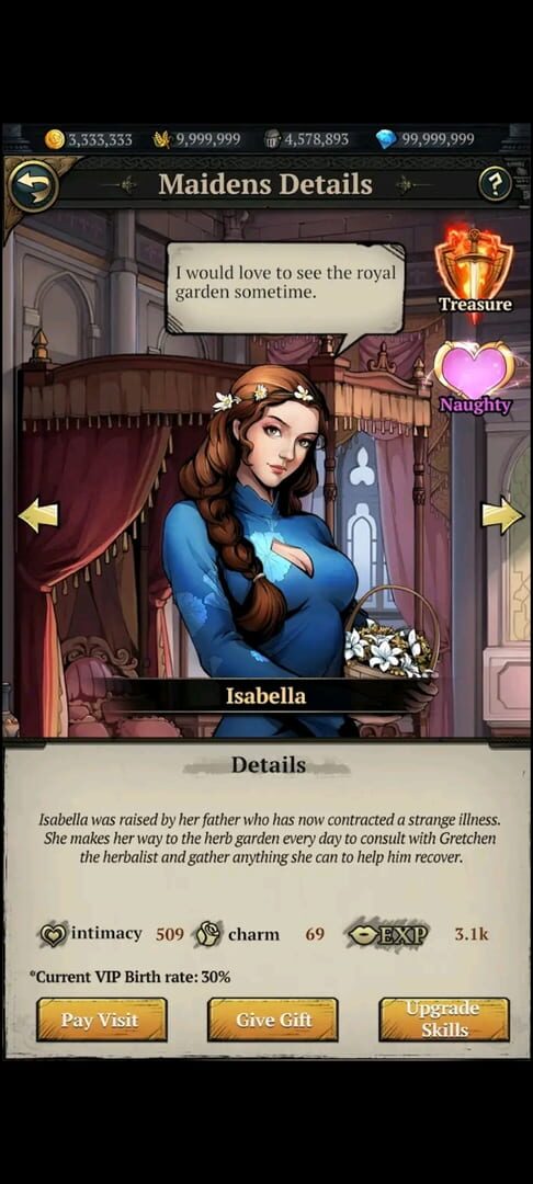Screenshot for King's Throne: Royal Delights