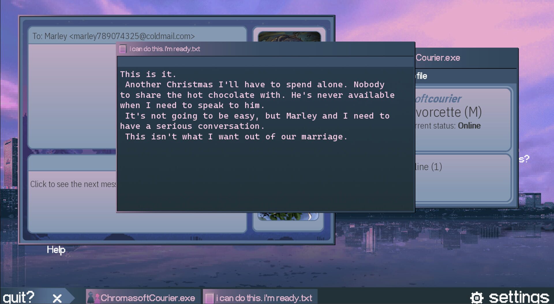 Screenshot for Divorce Chatroom