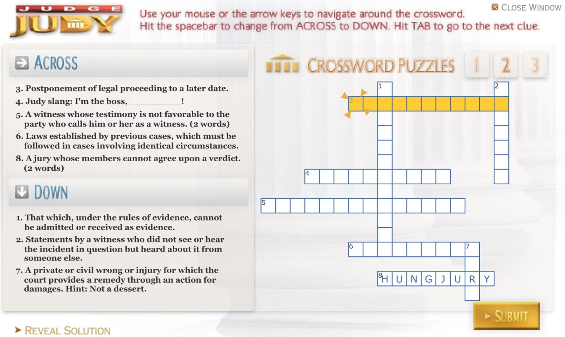 Screenshot for Judge Judy: Crossword Puzzles