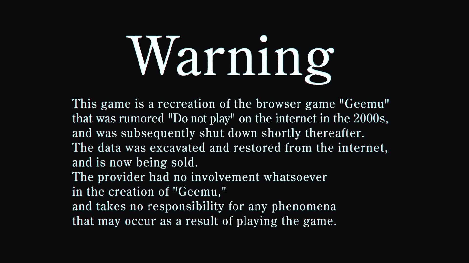 Screenshot for Do Not Play