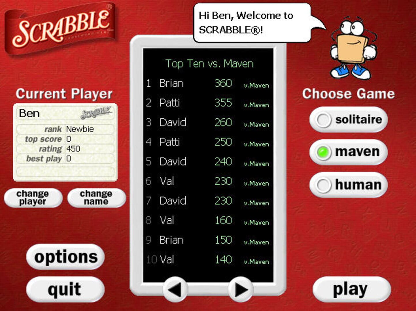 Screenshot for Scrabble