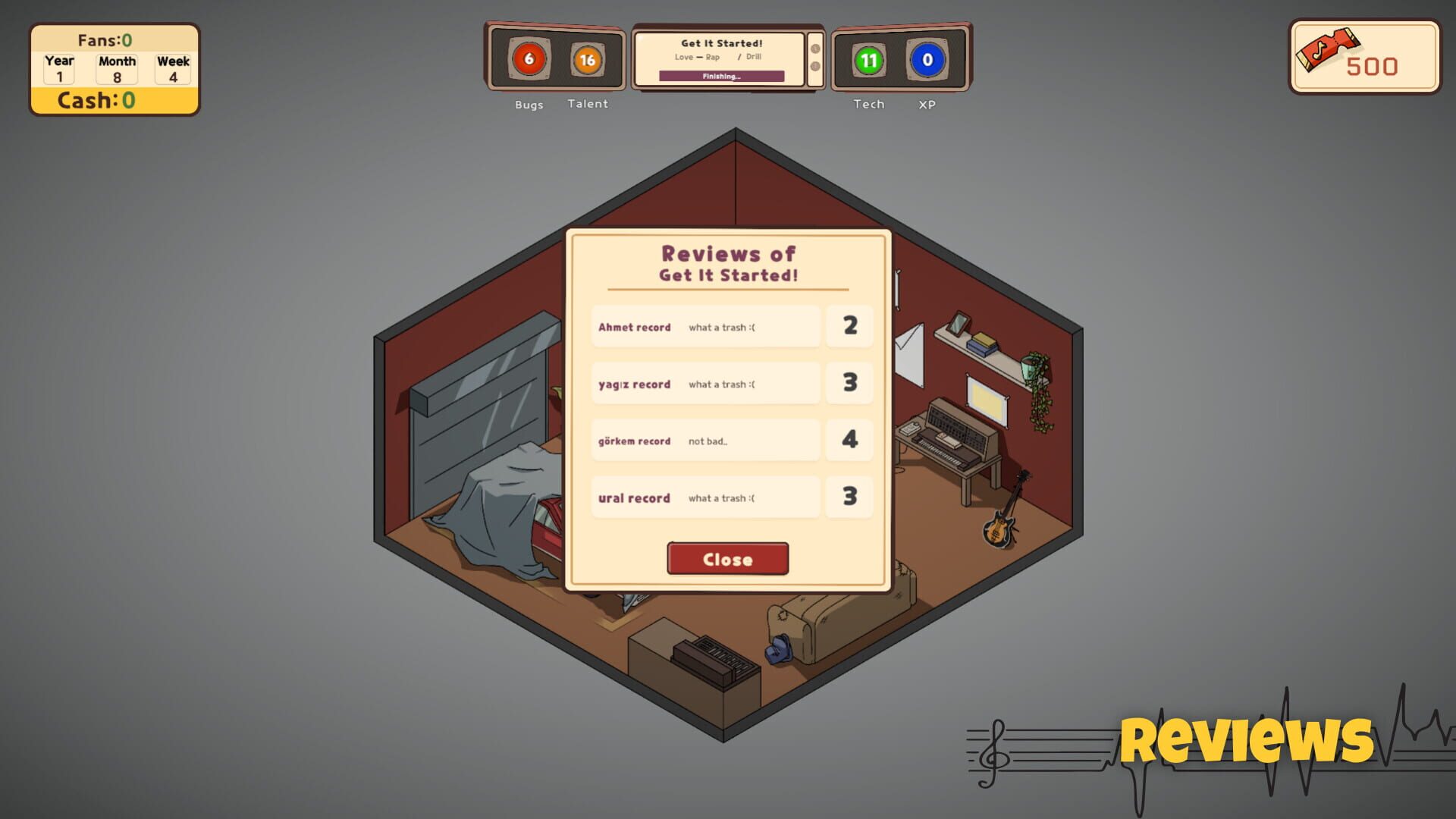 Screenshot for Music Producer Tycoon