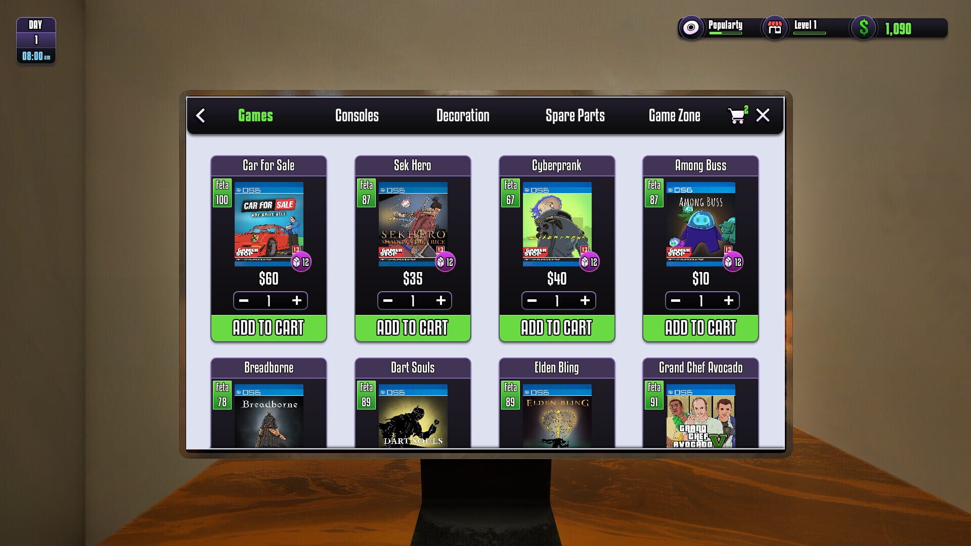 Screenshot for Gamer Stop Simulator
