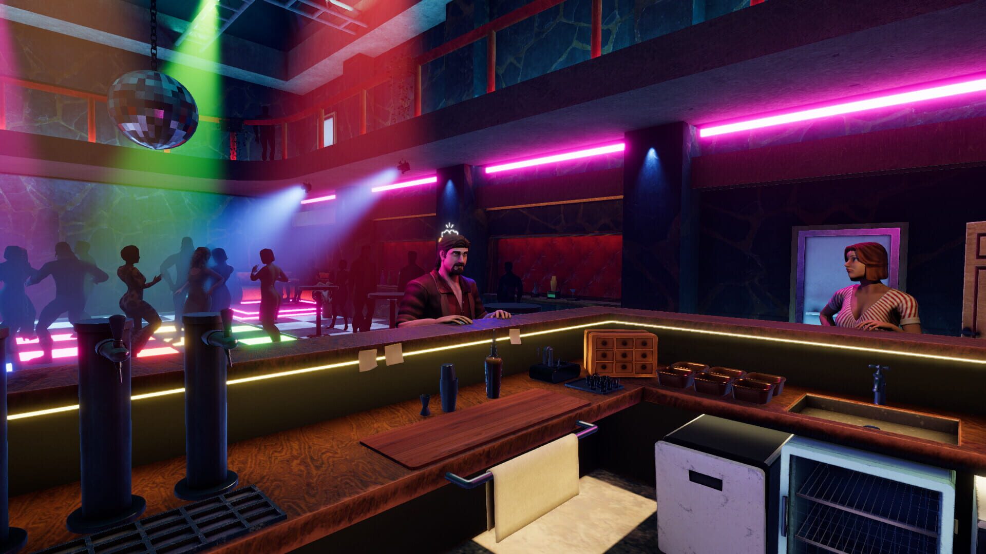 Screenshot for Under the Disco Lights: 80's Bar Simulator