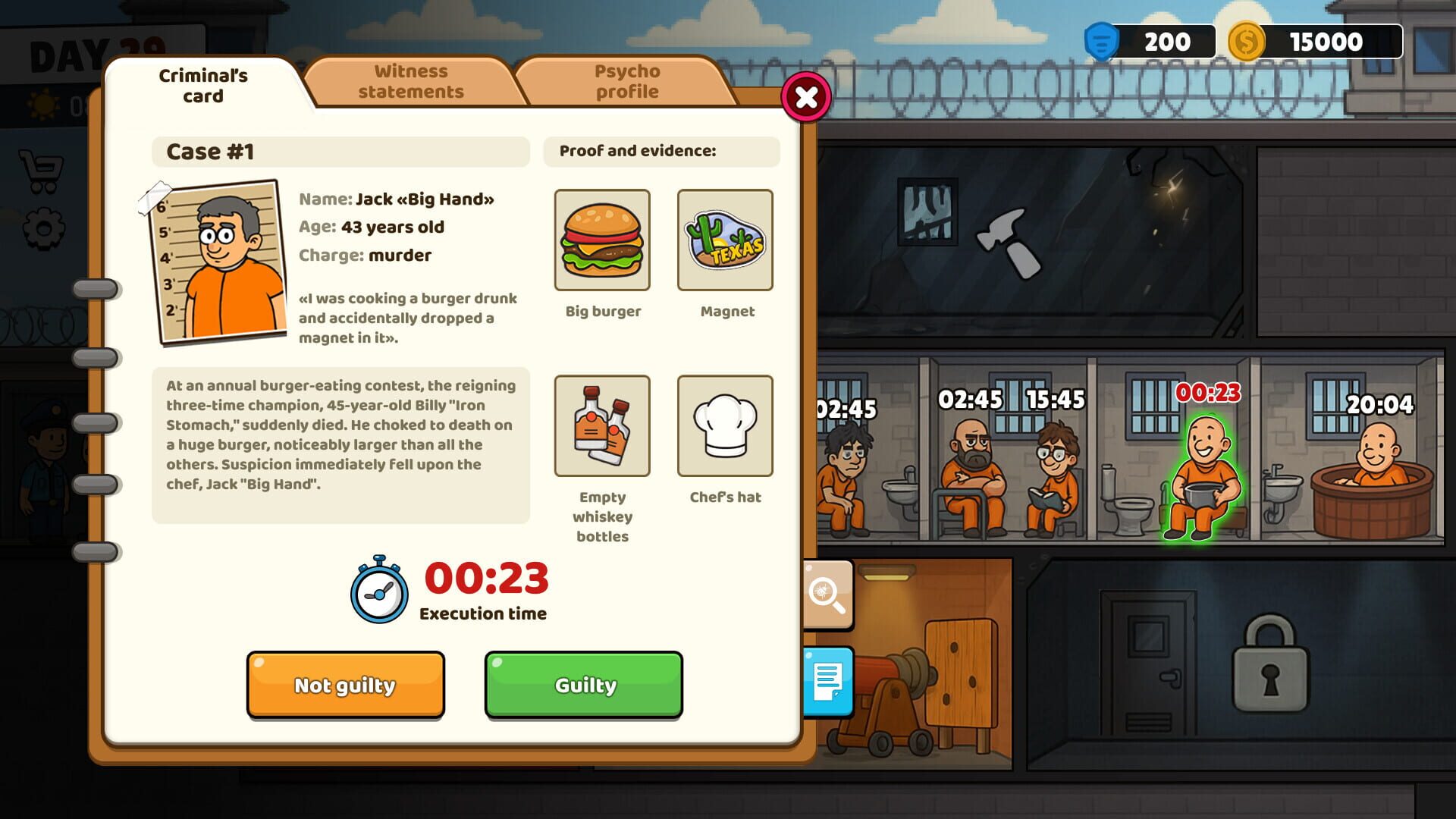 Screenshot for Not Guilty!