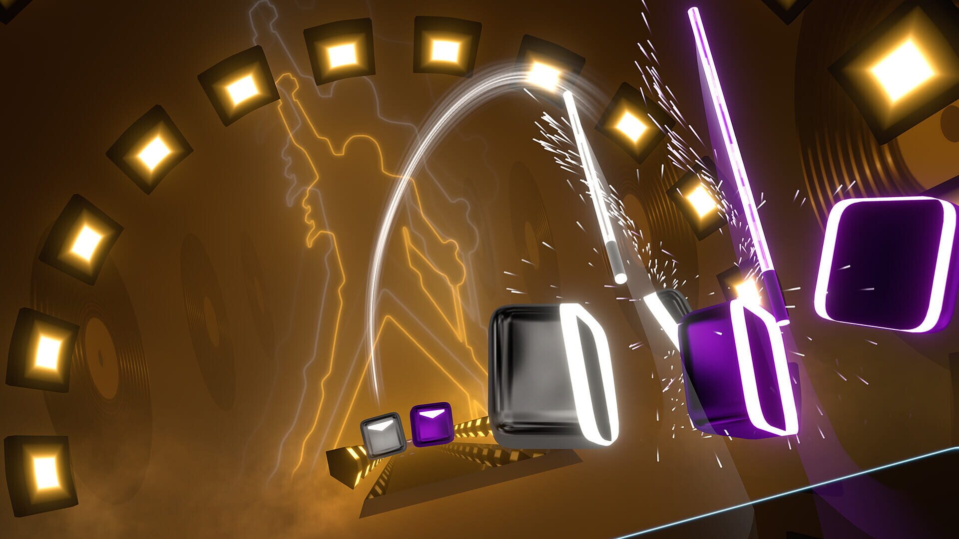 Screenshot for Beat Saber: Queen - "We Will Rock You"
