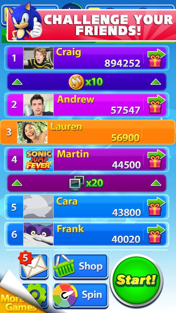 Screenshot for Sonic Jump Fever