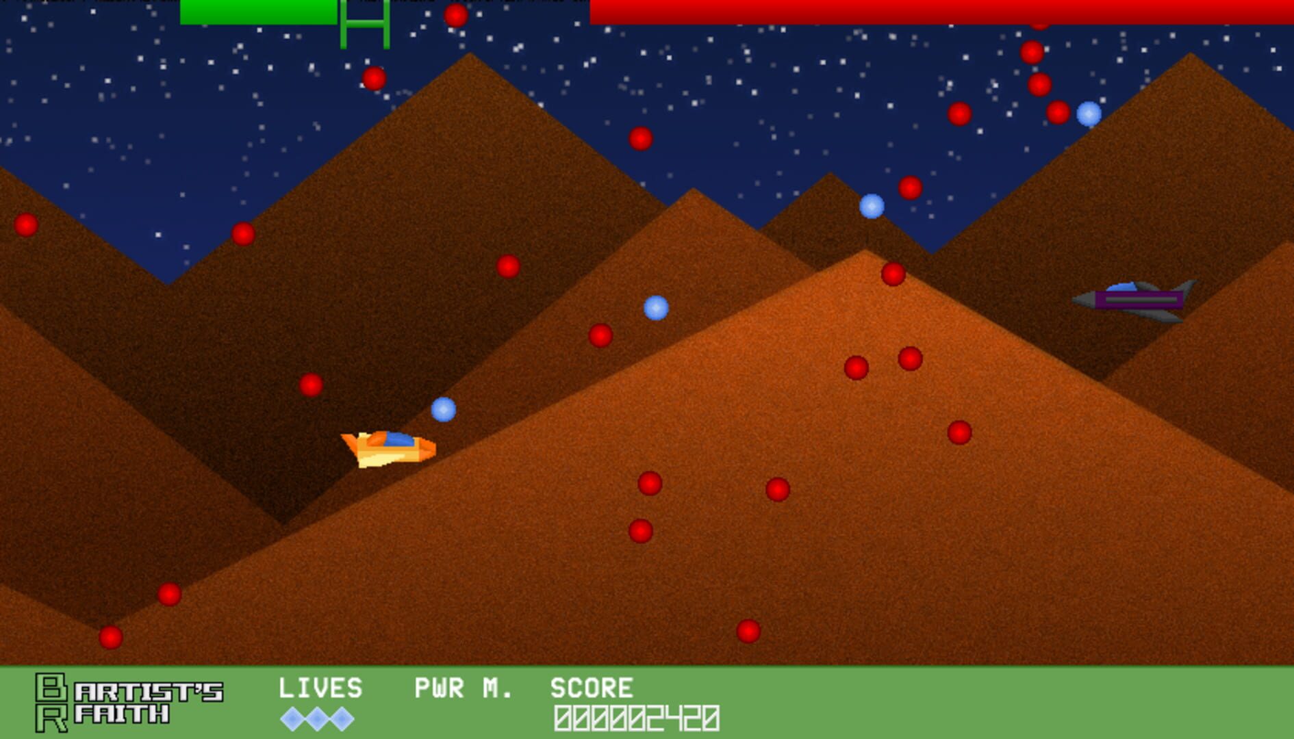 Screenshot for Galactic Blasters BR: Artist's Faith