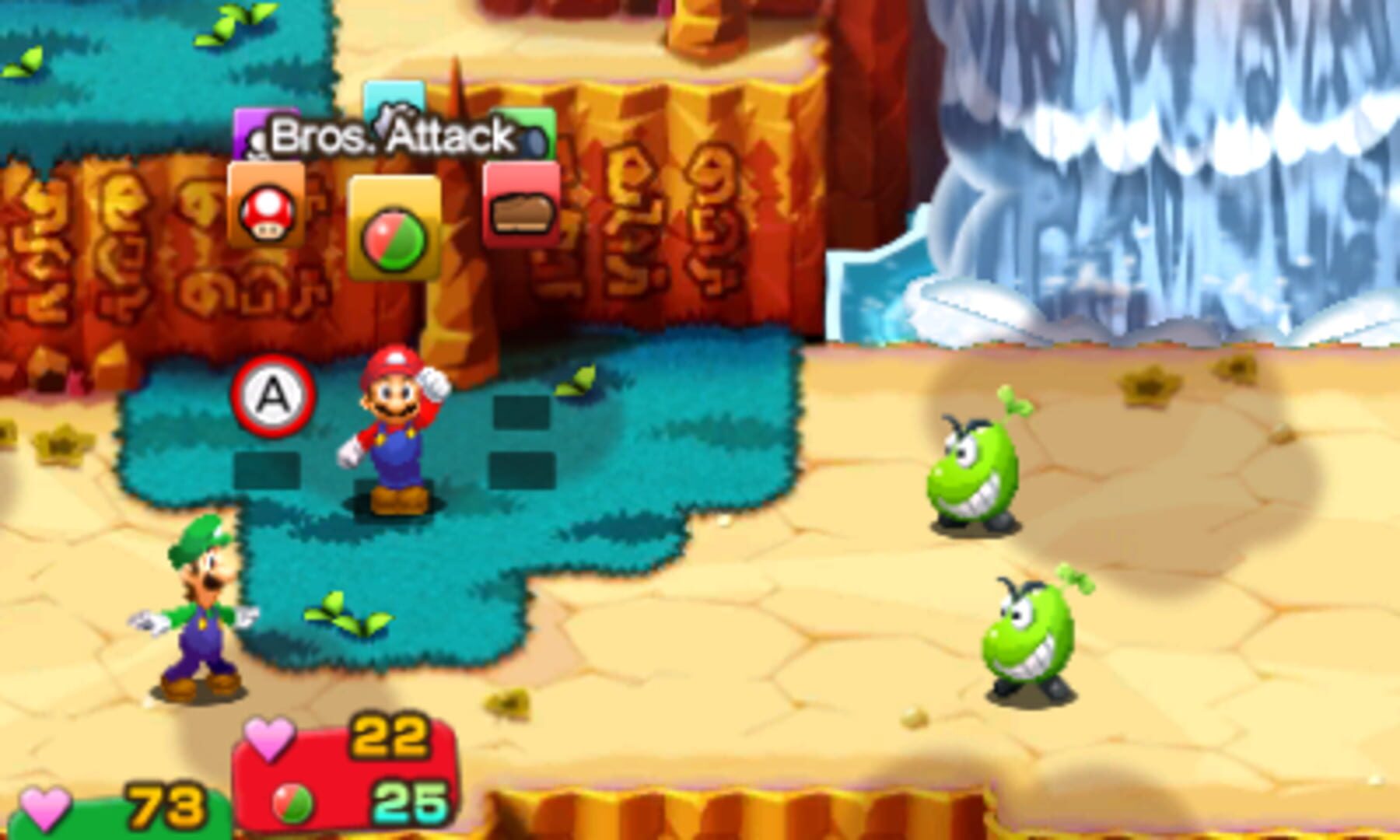 Screenshot for Mario & Luigi: Superstar Saga