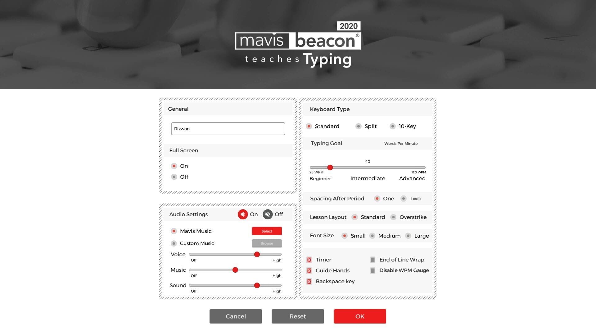 Screenshot for Mavis Beacon Teaches Typing 2020