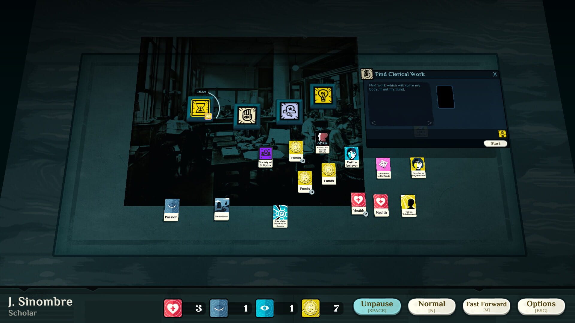 Screenshot for Cultist Simulator