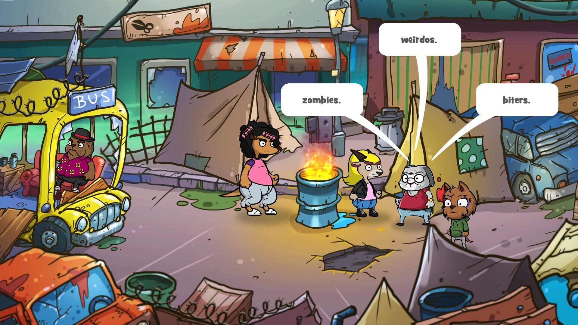 Screenshot for Scheming Through The Zombie Apocalypse: The Beginning