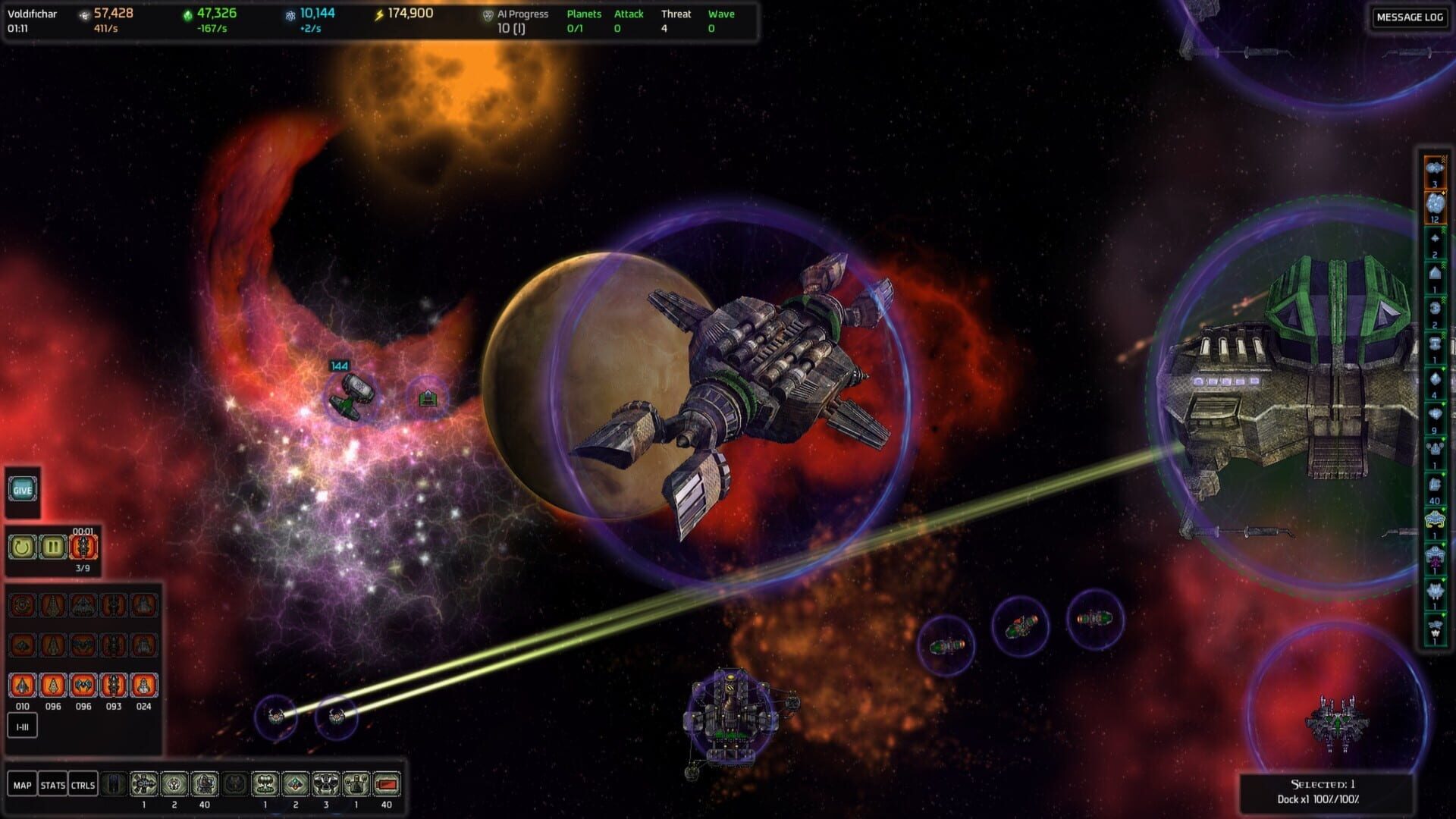 Screenshot for AI War: Fleet Command