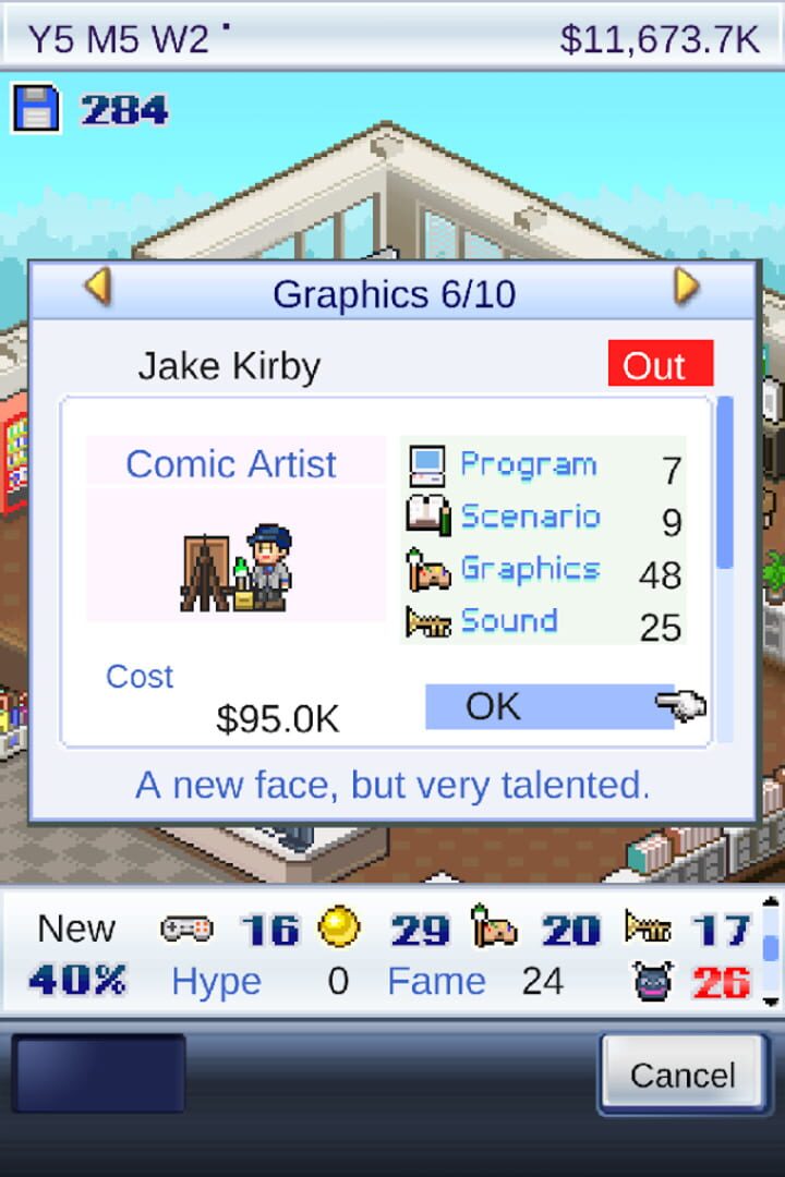 Screenshot for Game Dev Story
