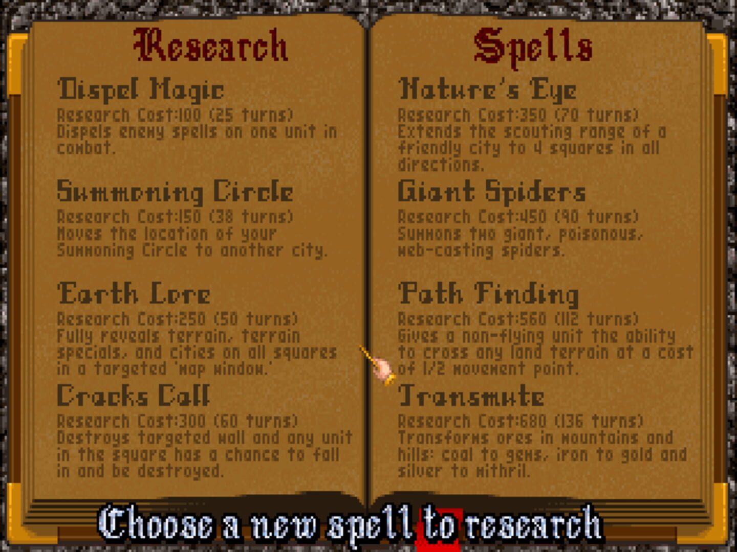 Screenshot for Master of Magic