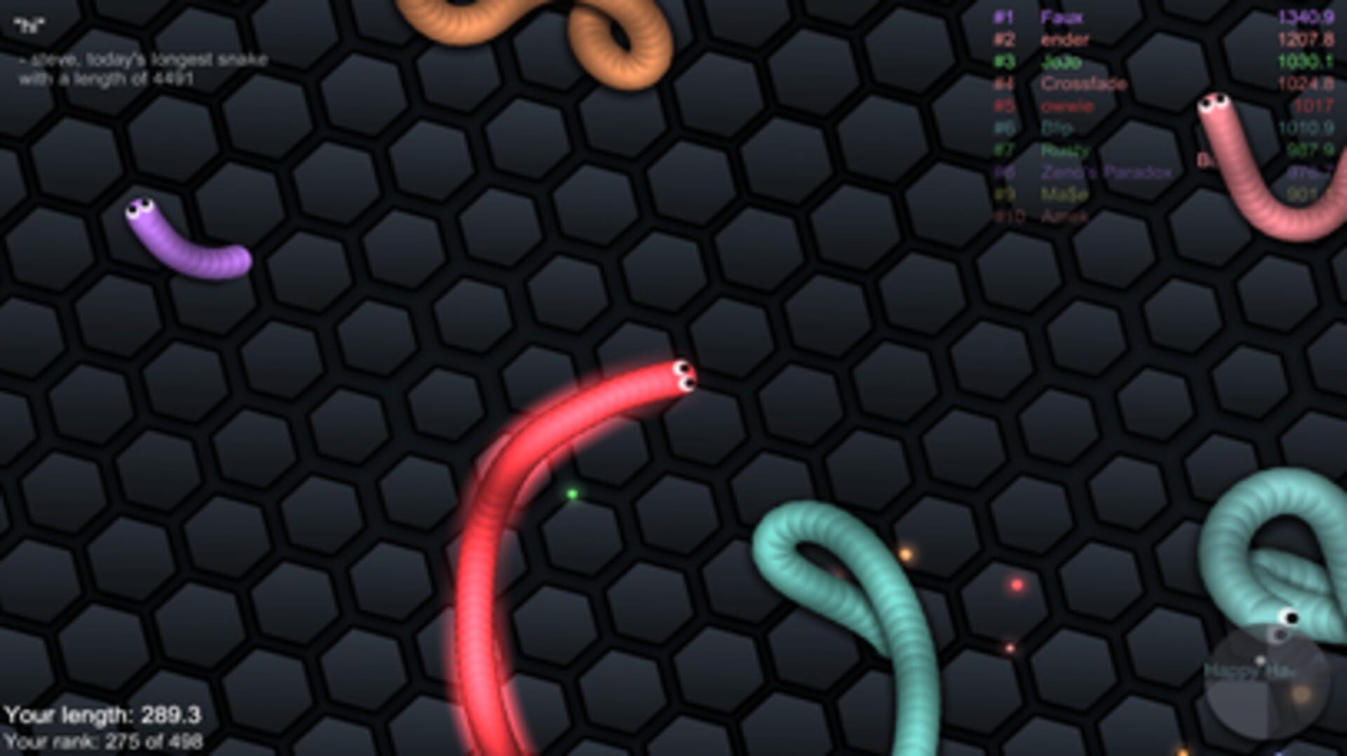 Screenshot for Slither.io
