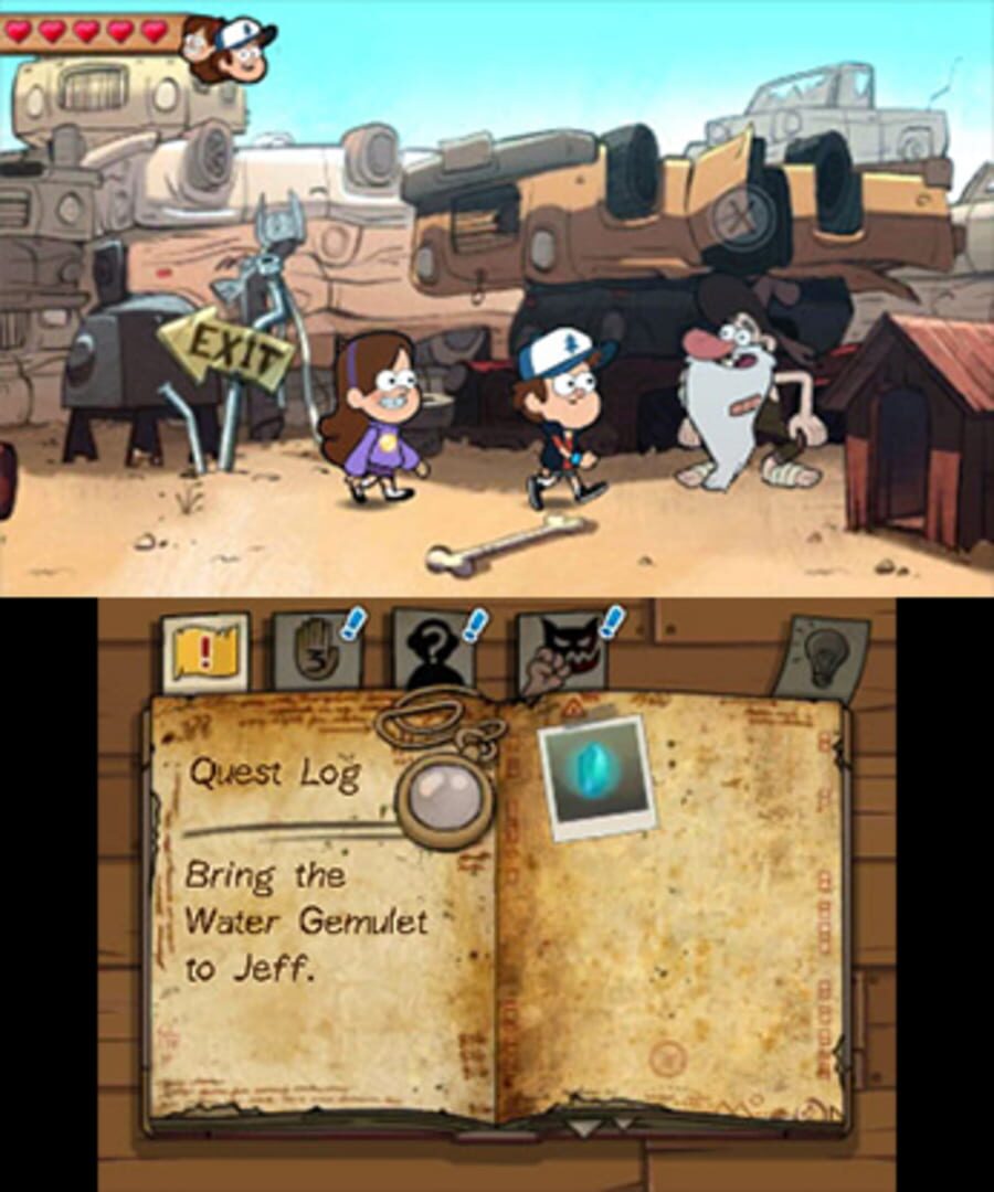 Screenshot for Gravity Falls: Legend of the Gnome Gemulets