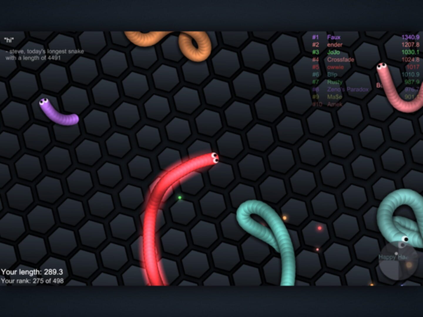 Screenshot for Slither.io