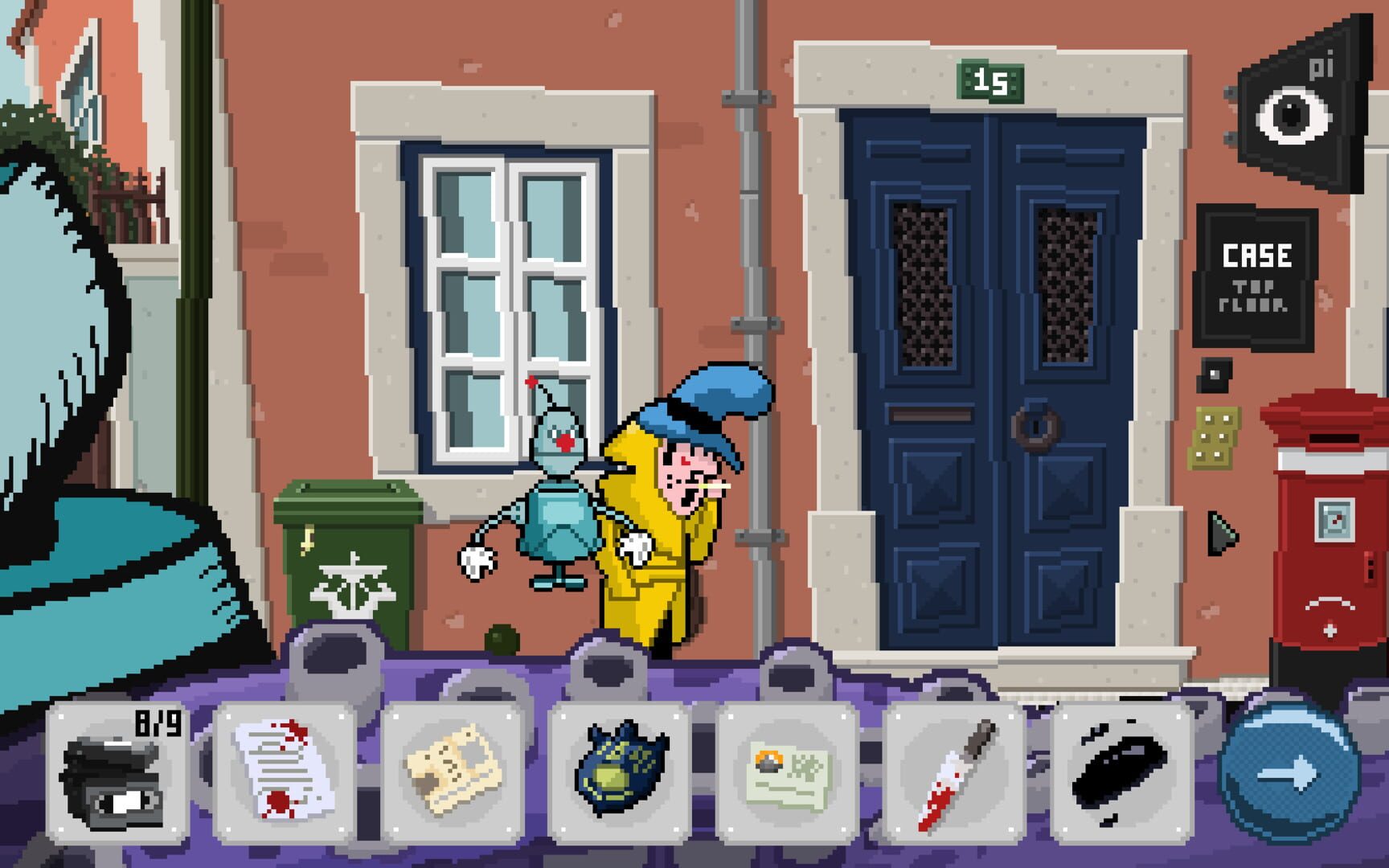 Screenshot for Detective Case and Clown Bot in: Murder in the Hotel Lisbon