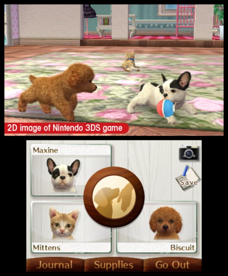 Screenshot for Nintendogs + Cats: French Bulldog & New Friends