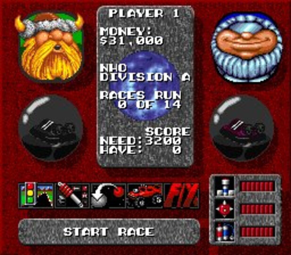Screenshot for Rock n' Roll Racing