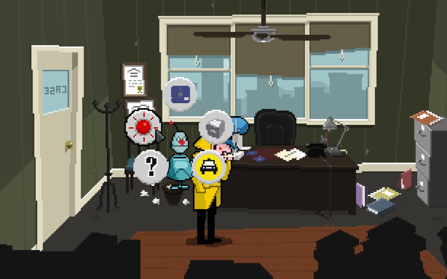 Screenshot for Detective Case and Clown Bot in: Murder in the Hotel Lisbon