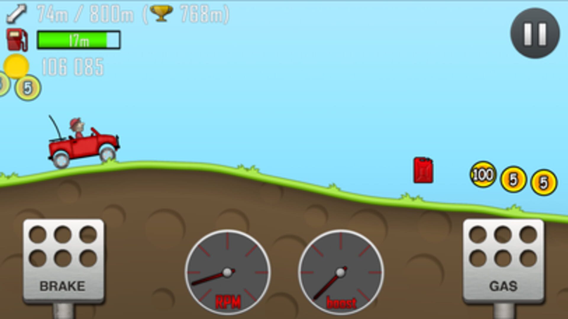 Screenshot for Hill Climb Racing